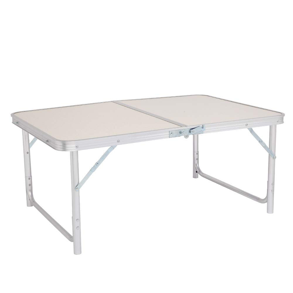 3ft Lightweight Aluminum Folding Picnic Camping Table with Carry Handle V6070