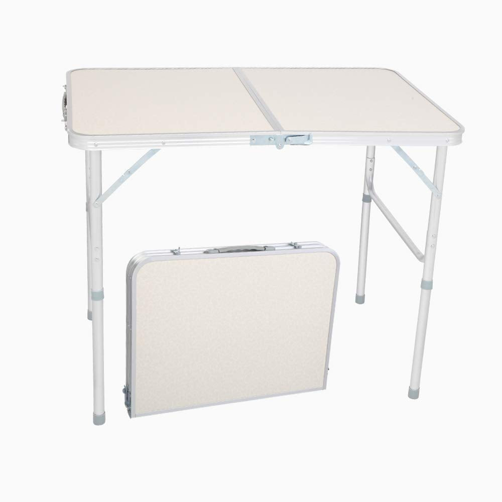3ft Lightweight Aluminum Folding Picnic Camping Table with Carry Handle V6070