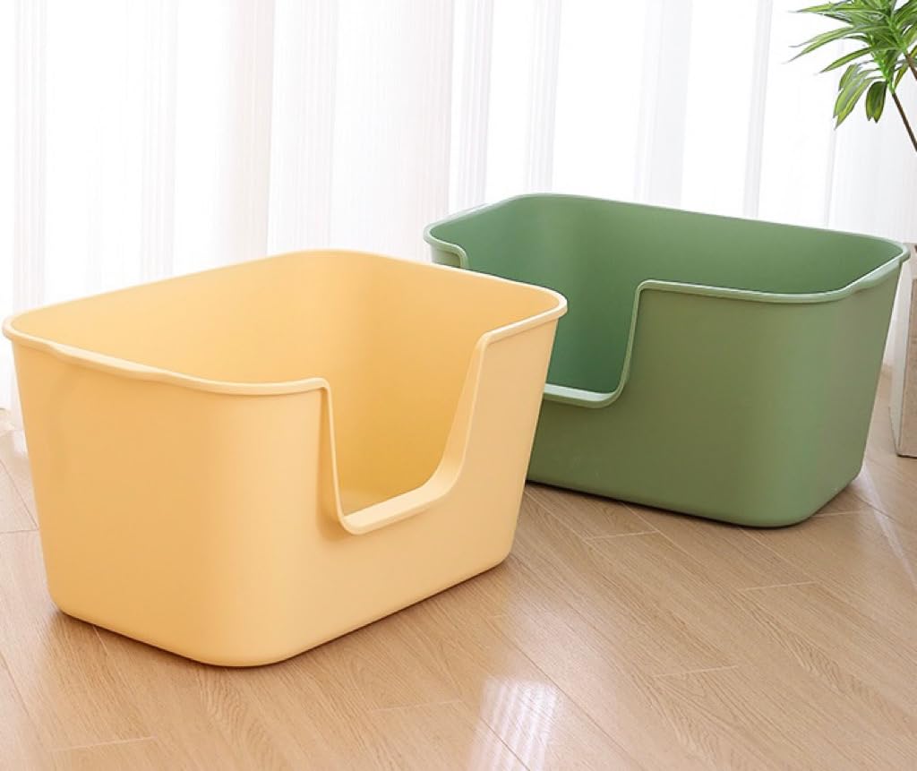 Extra Large High Sides Anti-Splashing Kitty Litter Box B68247