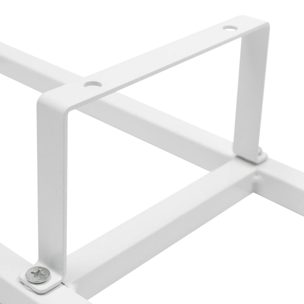 2 Pcs 34Inch White Wall Mount CD DVD Storage Shelf O6069