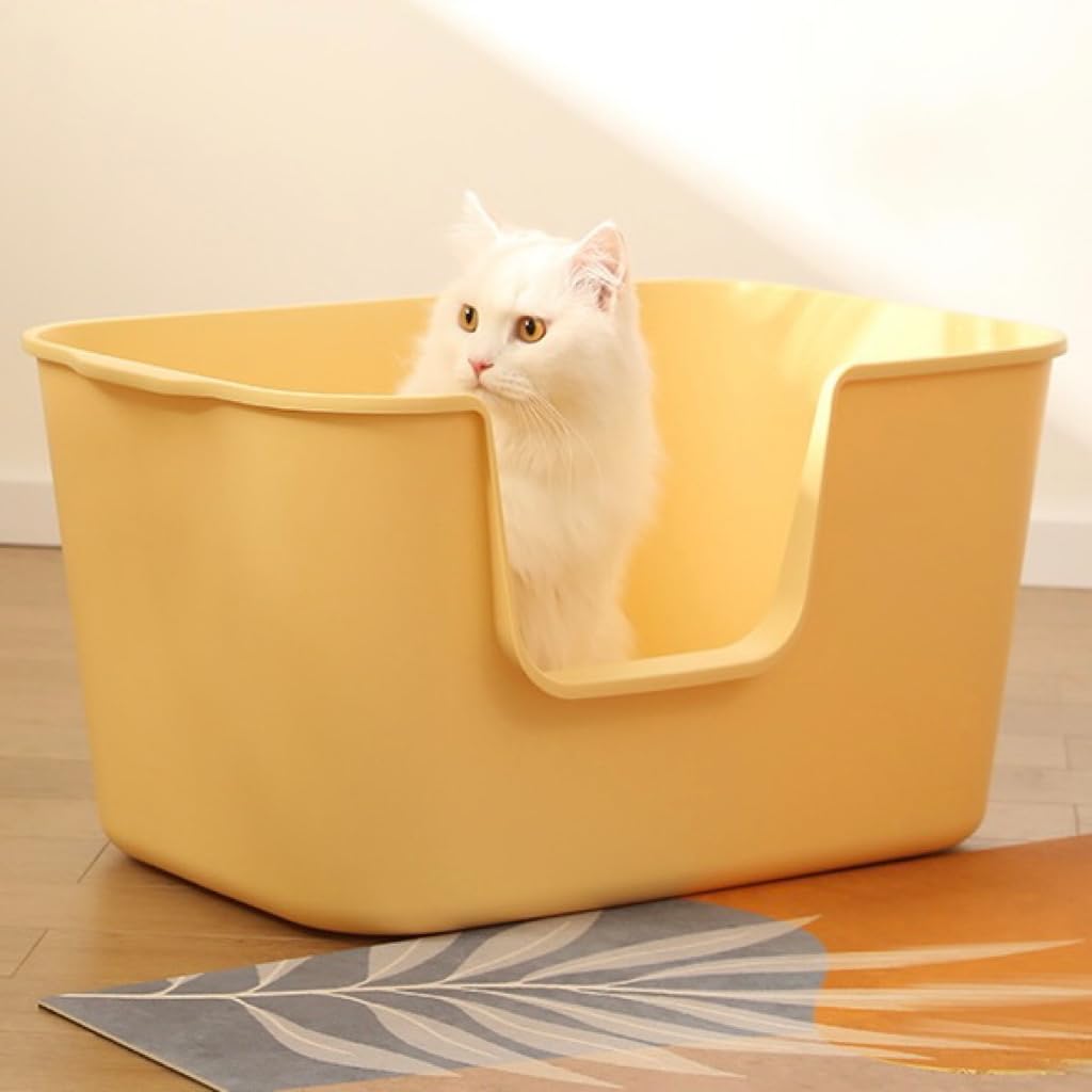 Extra Large High Sides Anti-Splashing Kitty Litter Box B68247