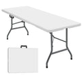 6 ft Portable Folding Table, Waterproof Top, 330 lb Capacity O624
