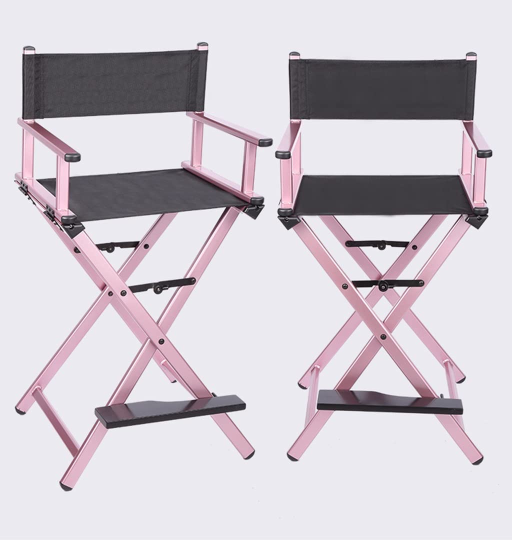 Portable Aluminum Director Chair Pink 300lb Capacity C525