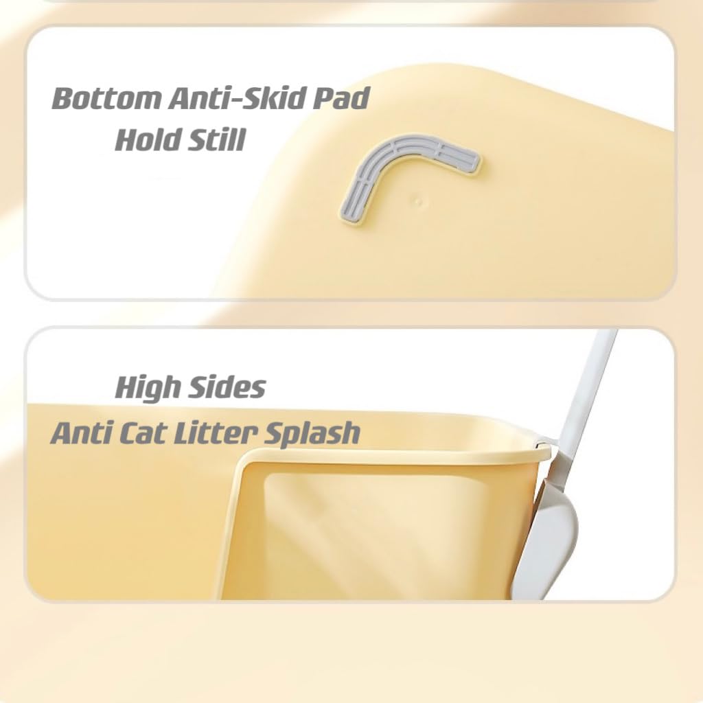 Extra Large High Sides Anti-Splashing Kitty Litter Box B68247