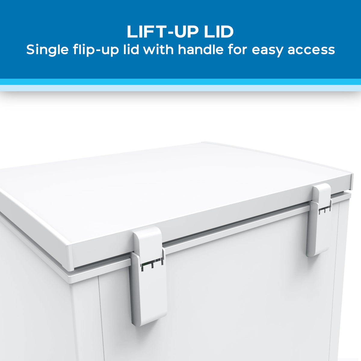 White 5.0 Cu. Ft. Chest Freezer with Storage Basket P3265