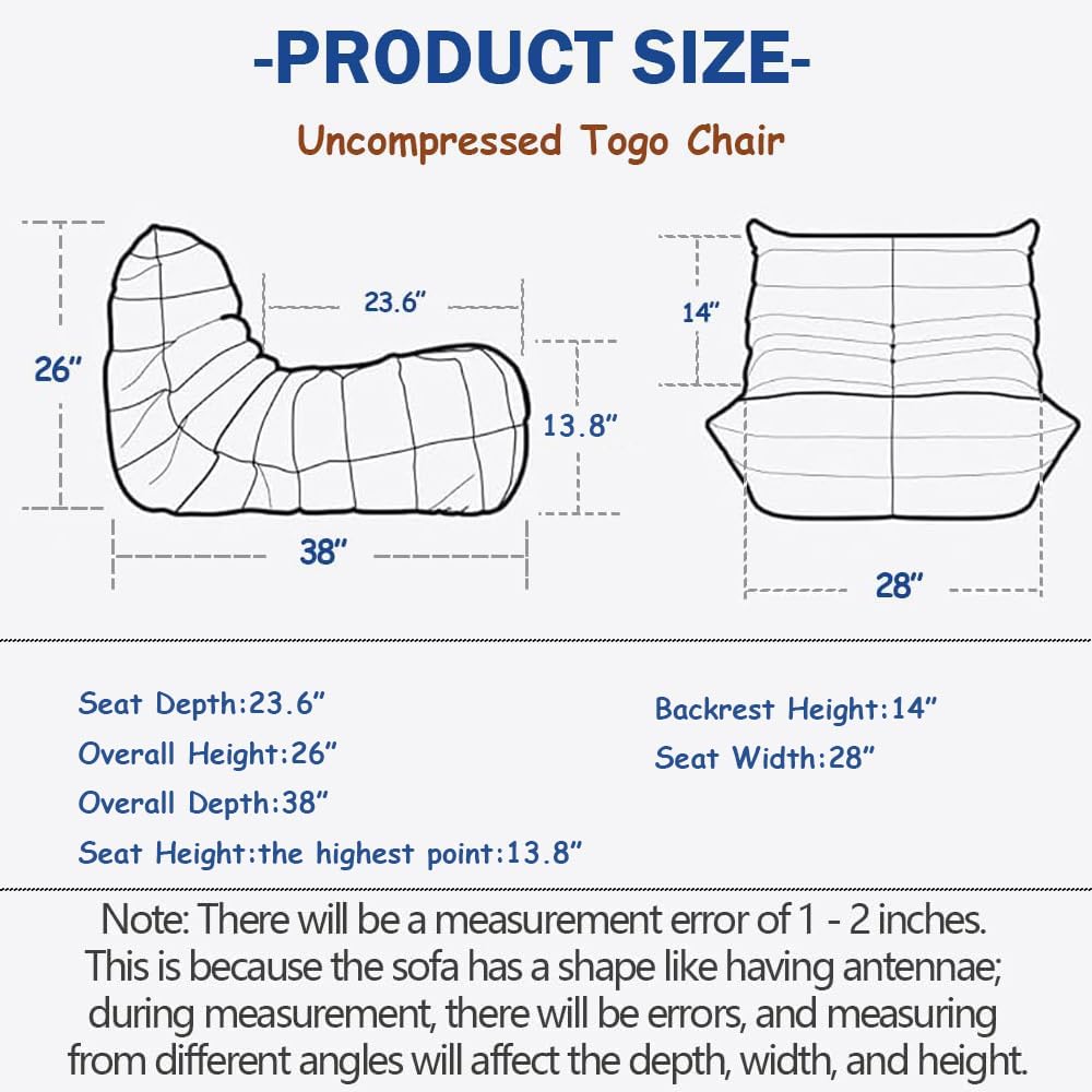 Memory Foam Sofa Chair K8624