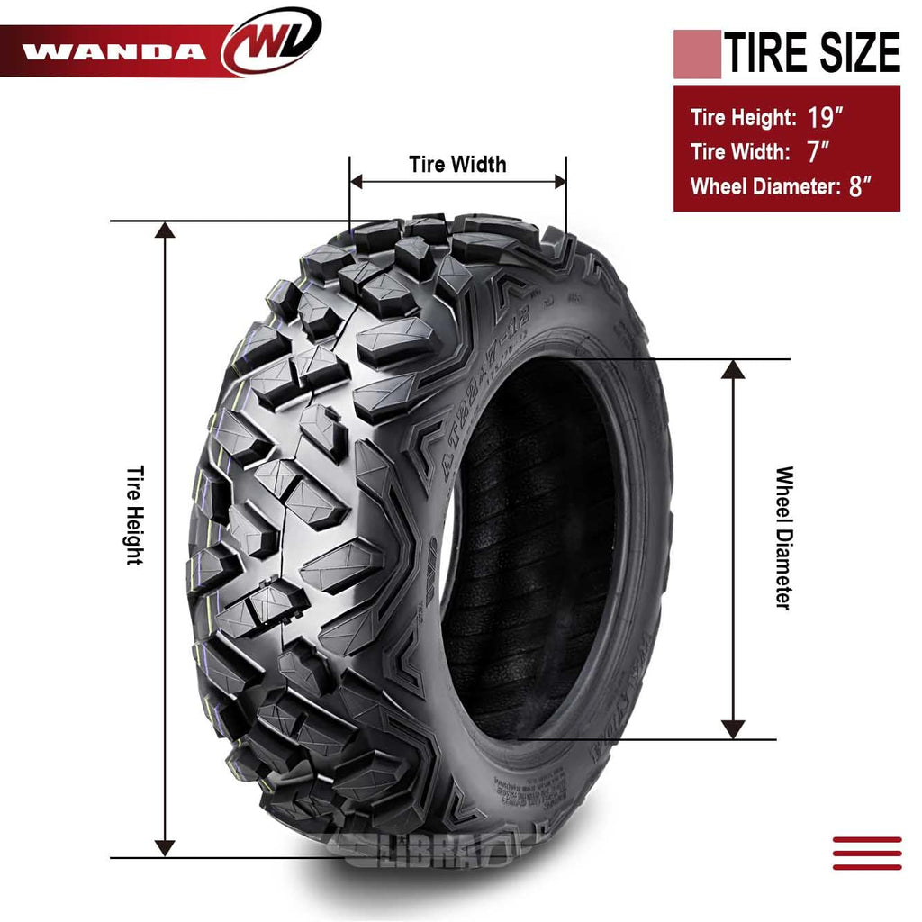 4 ATV Tires 19x7-8 G523