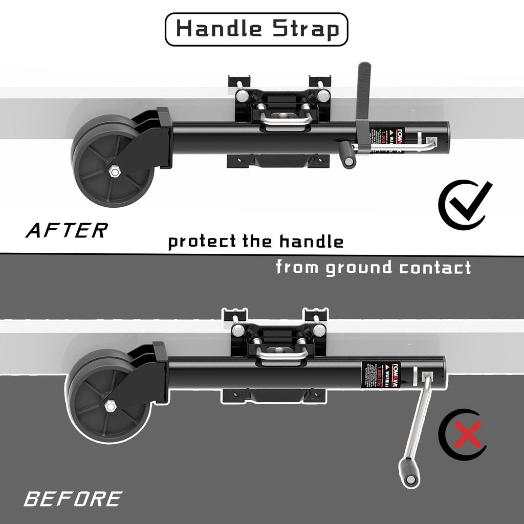 6" Dual-Wheel Trailer Jack, 1500lbs, 13" Lift G510