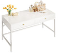 White Vanity Desk with Drawers U662877