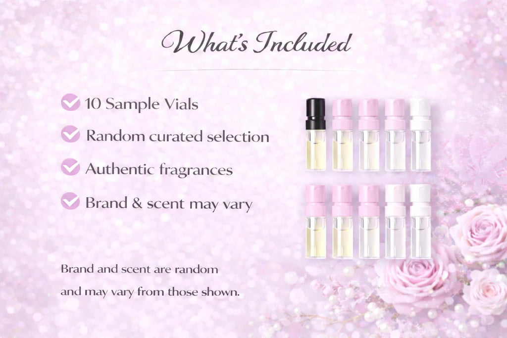 Perfume Discovery Set 10-Piece Fragrance Mini Vial Sampler Kit G856