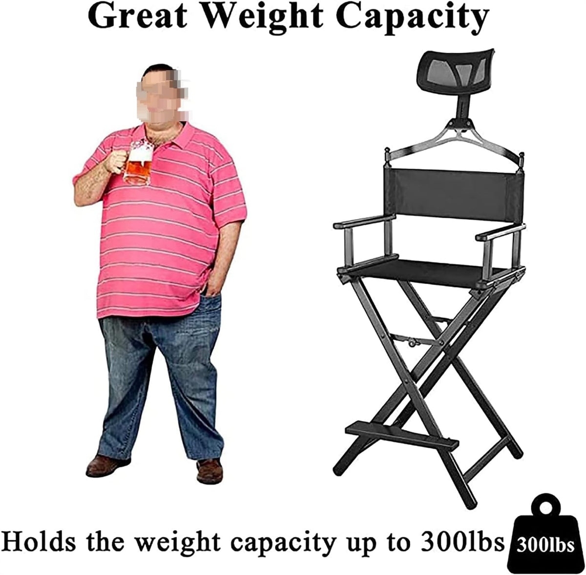 Portable Aluminum Director Chair Pink 300lb Capacity C525
