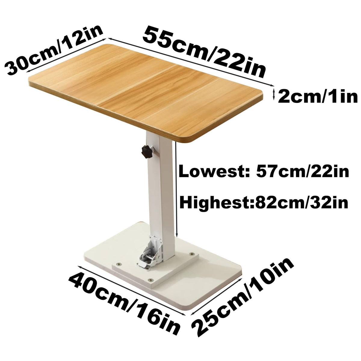 White Folding RV Table G7103