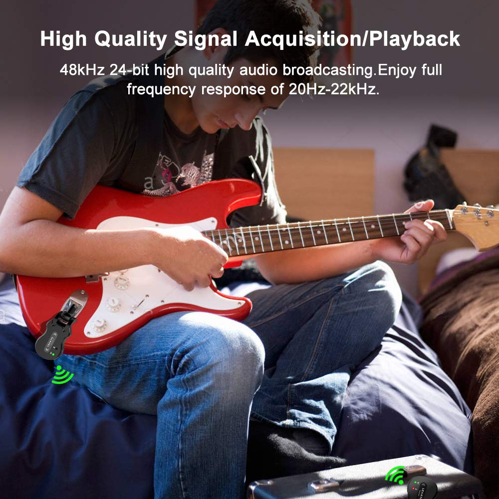 5.8GHz Wireless Guitar System Black Q74066