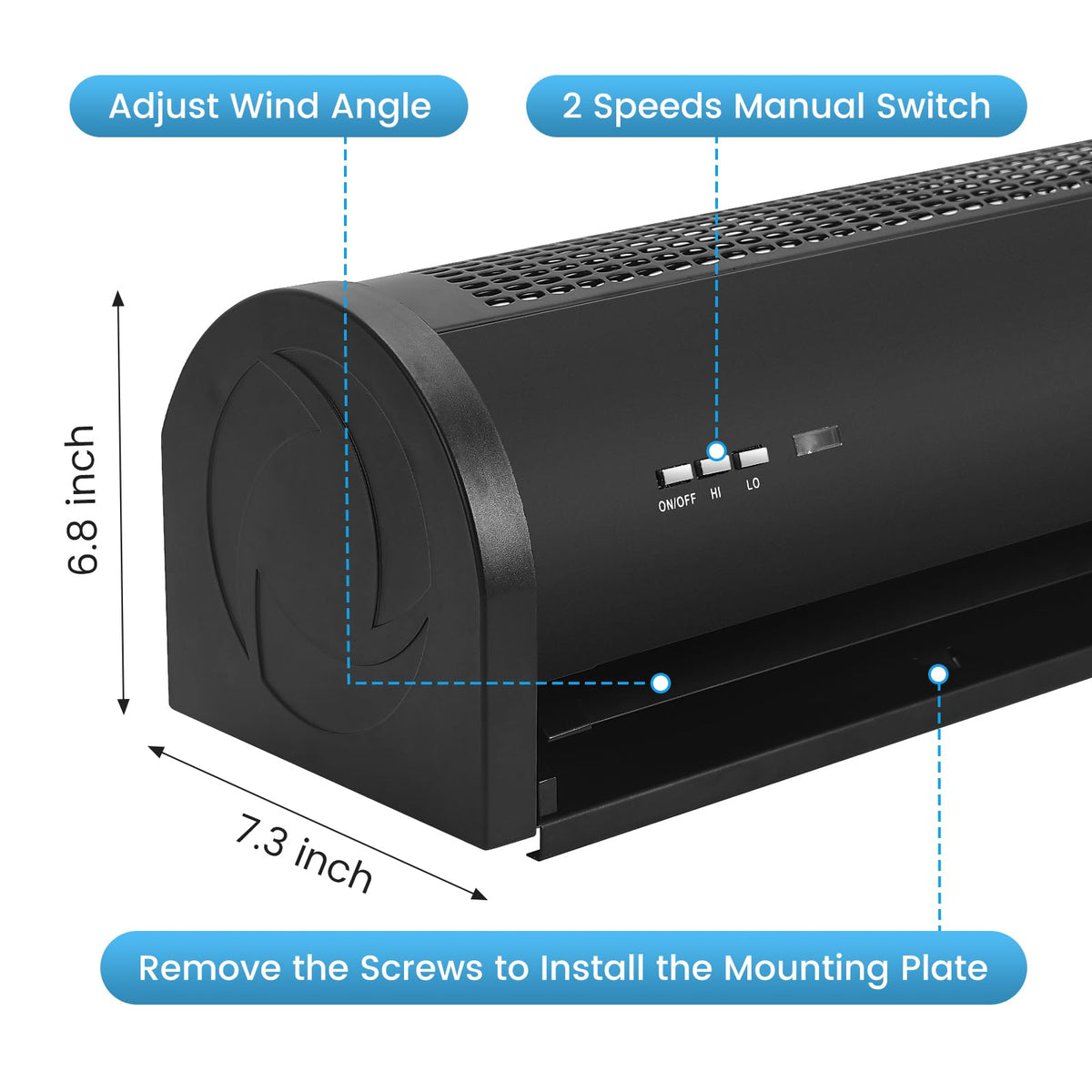 36" Wall Mounted Air Curtain B707177