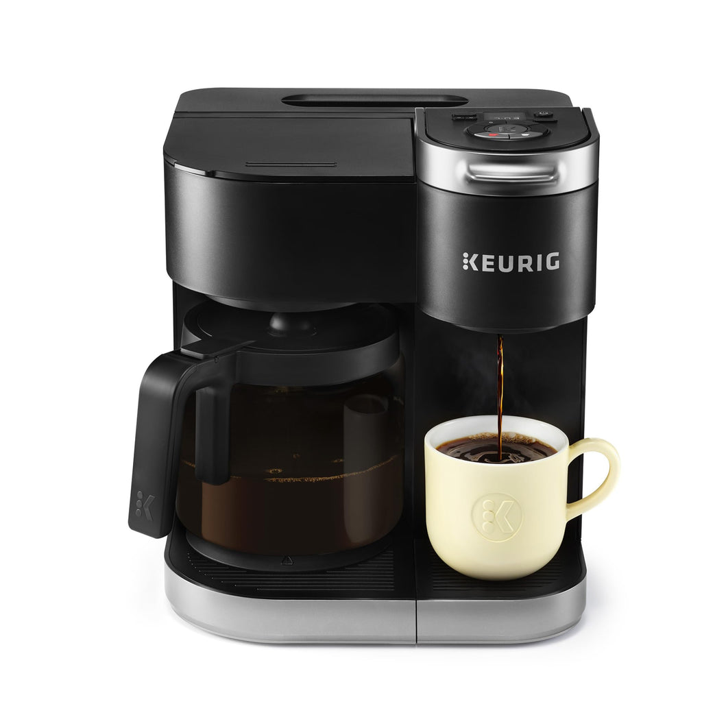 Single Serve K-Cup Pod & Carafe Coffee Maker, Black I989