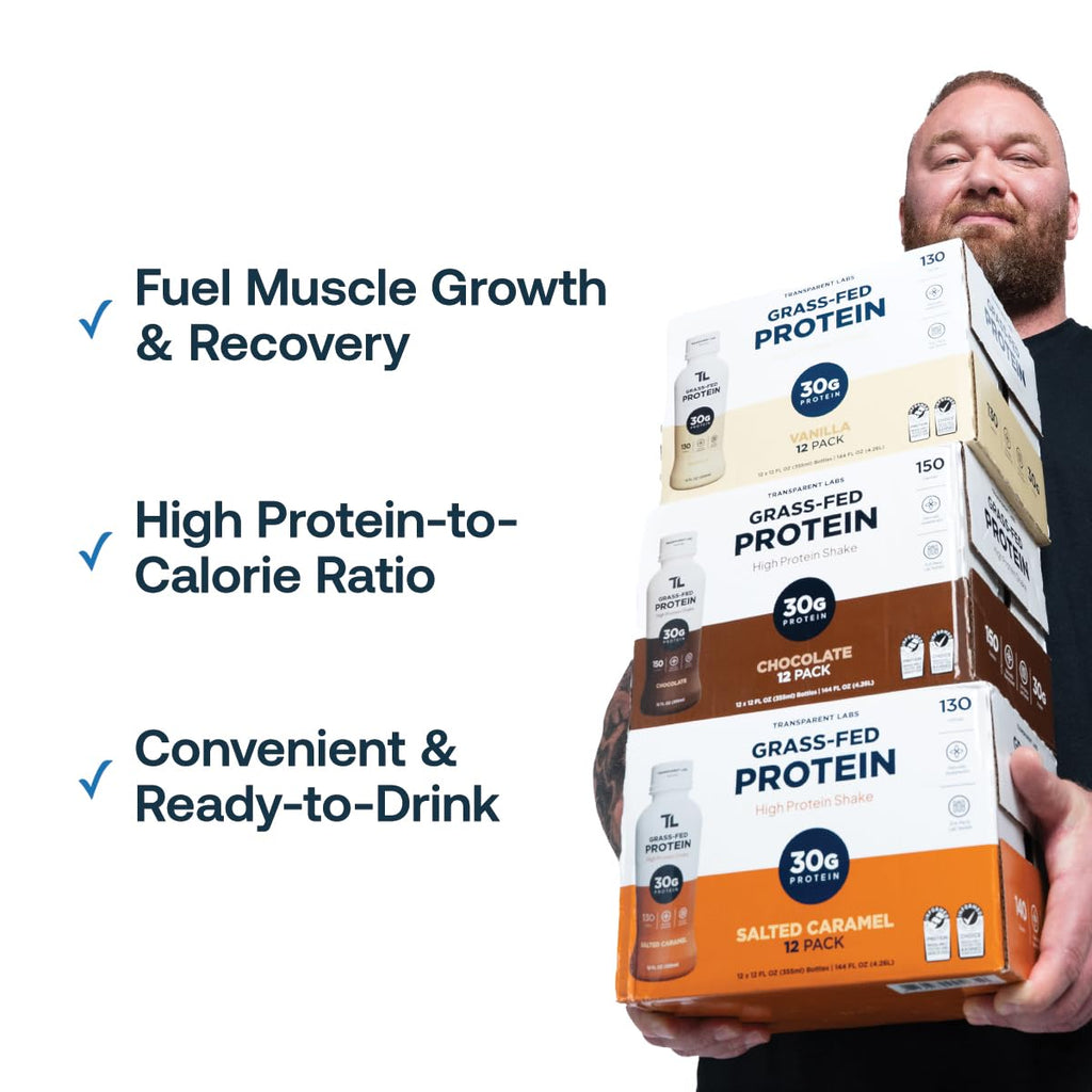 Grass-Fed Protein Shake Chocolate 12 Pack E936