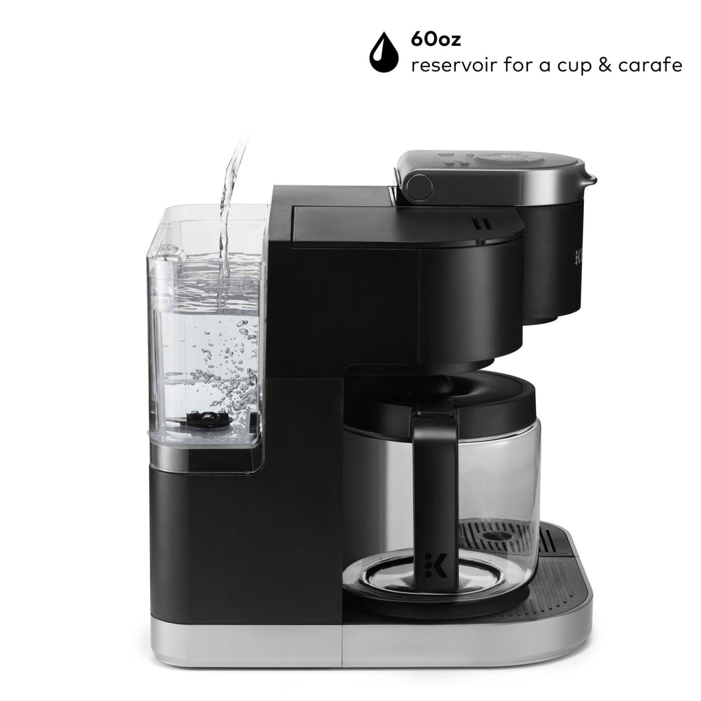 Single Serve K-Cup Pod & Carafe Coffee Maker, Black I989