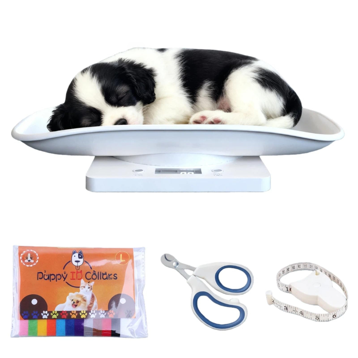Digital Pet Scale for Small Animal, LED Display, Measures Up to 15kg, White C172662