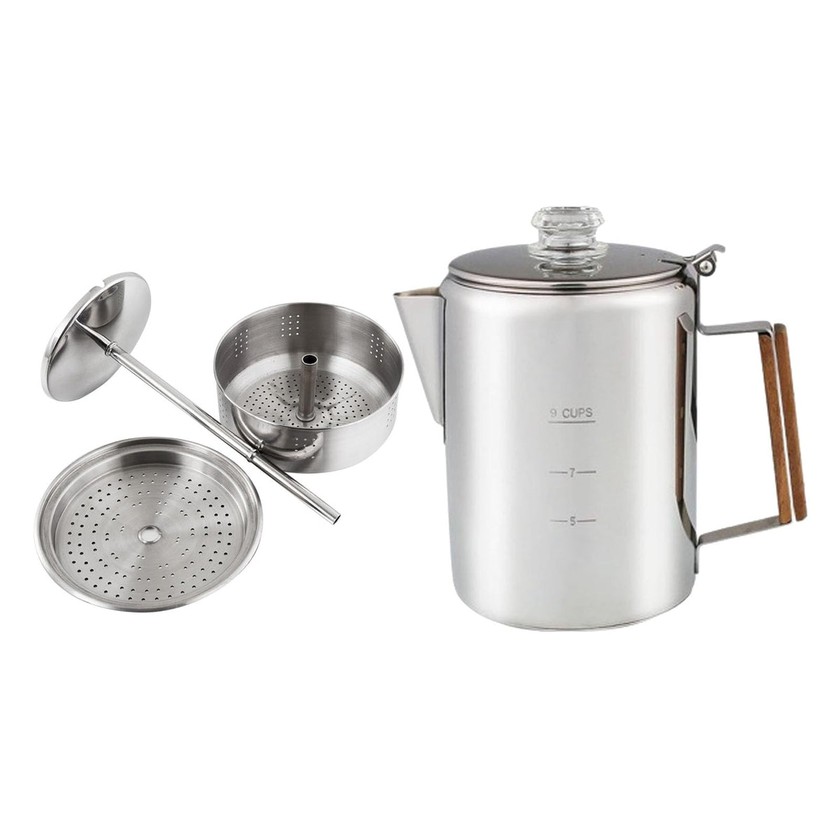 Stainless Steel 9 Cup Coffee Percolator M894