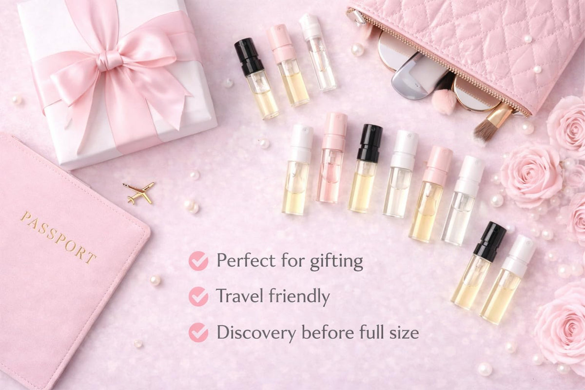 Perfume Discovery Set 10-Piece Fragrance Mini Vial Sampler Kit G856