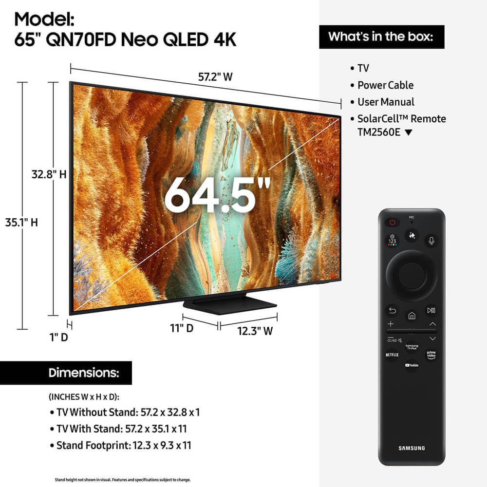 65 inch 4K Mini LED Smart TV P17794