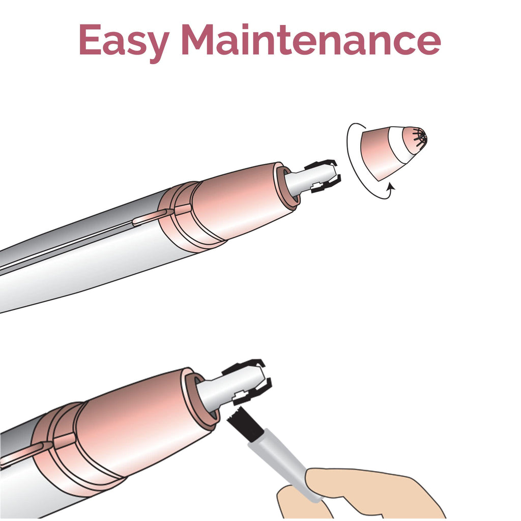 Electric Eyebrow Hair Remover Razor with LED Light X35446