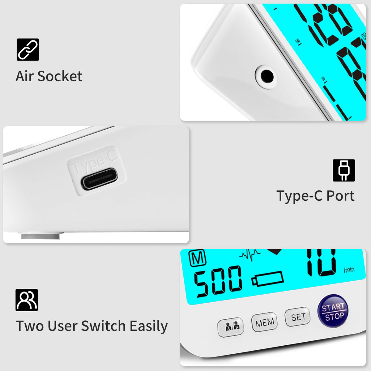 Blood Pressure Monitor 2 Cuff Sizes P919