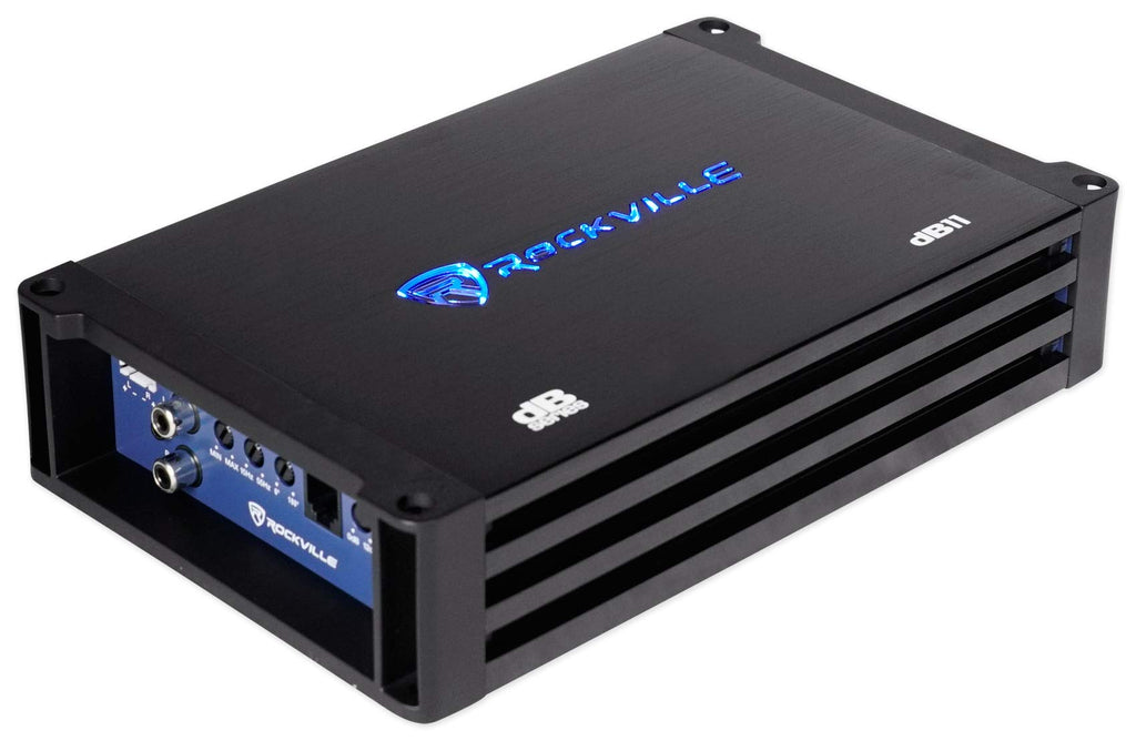 Dual 8" Loaded Car Subwoofer Enclosure with Amp J933