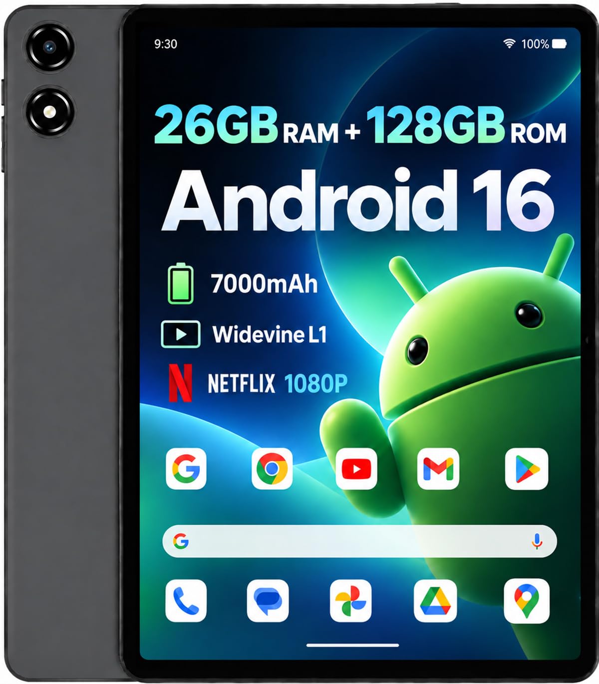 10 inch Tablet with 26GB RAM 128GB ROM 7000 mAh B49303