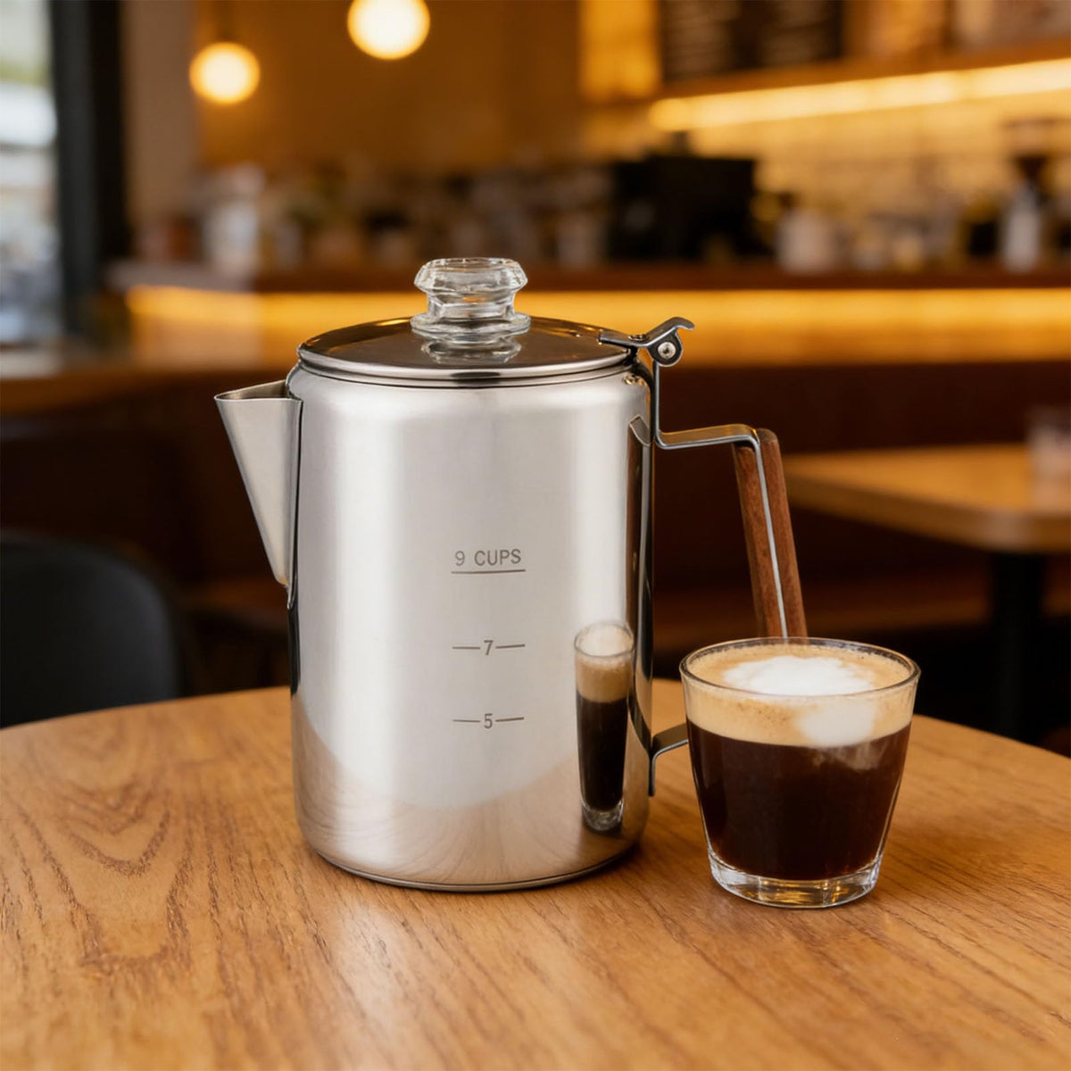 Stainless Steel 9 Cup Coffee Percolator M894