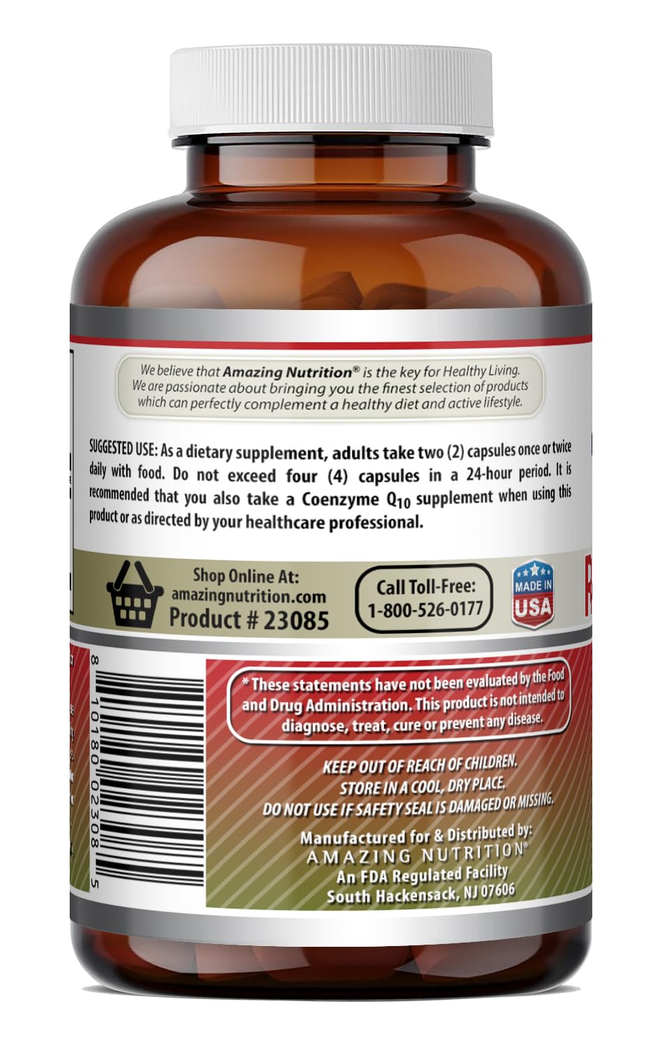 Red Yeast Rice 1200mg Capsules Supplement 120 Count 3 Pack H147506