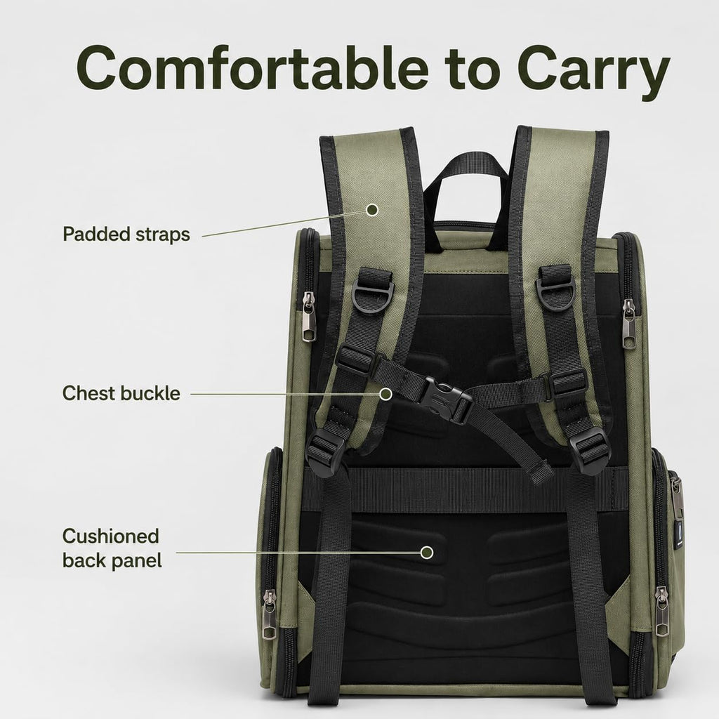 Cat Backpack Carrier Collapsible with Ventilated Mesh Q7346