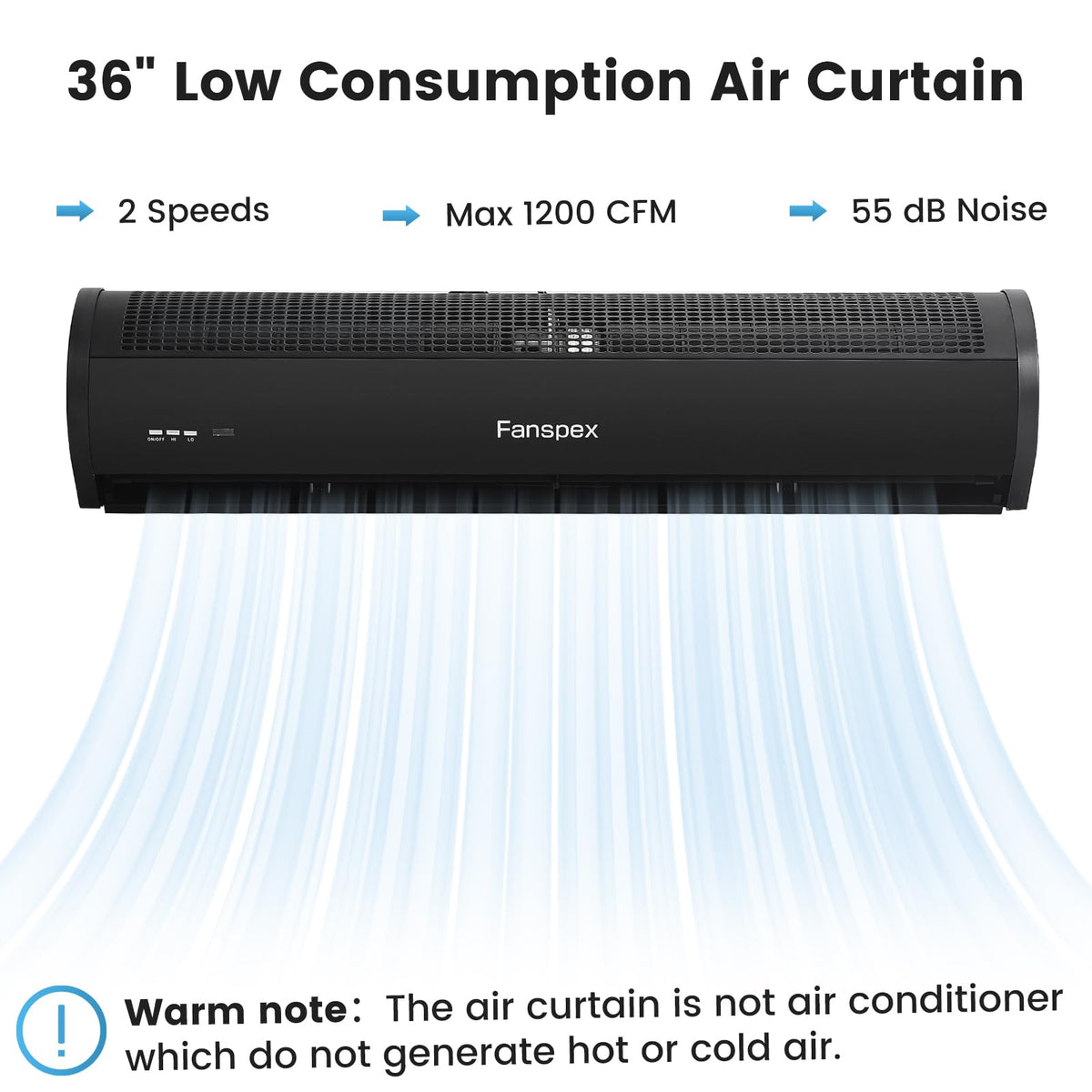 36" Wall Mounted Air Curtain B707177