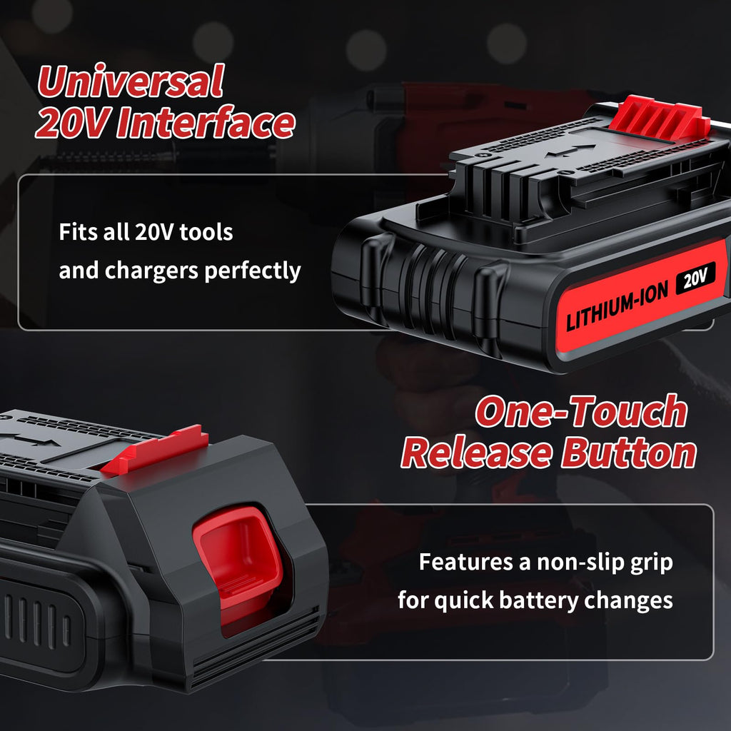 2 Pack 4.0Ah 20V Lithium Battery M4469