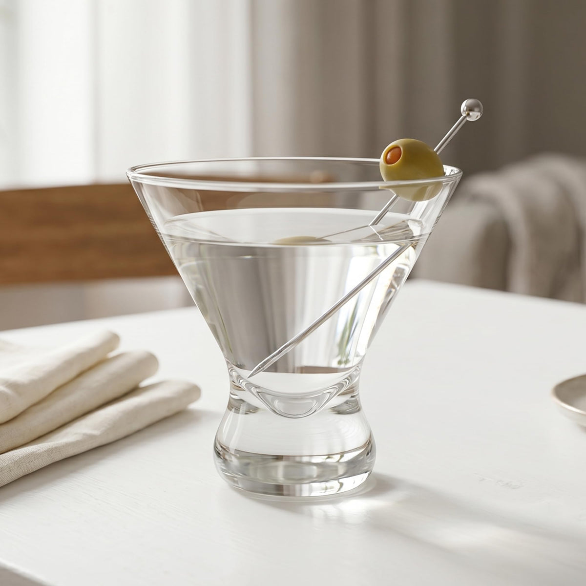 10-Ounce Plastic Stemless Martini Glasses Set of 6 N270268