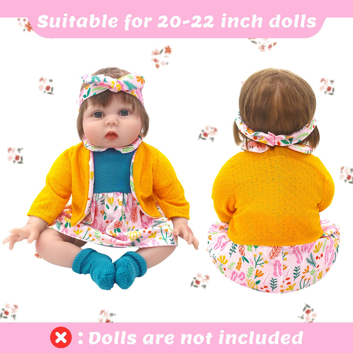 Reborn Doll Clothes for 20-22 Inch Dolls U104515