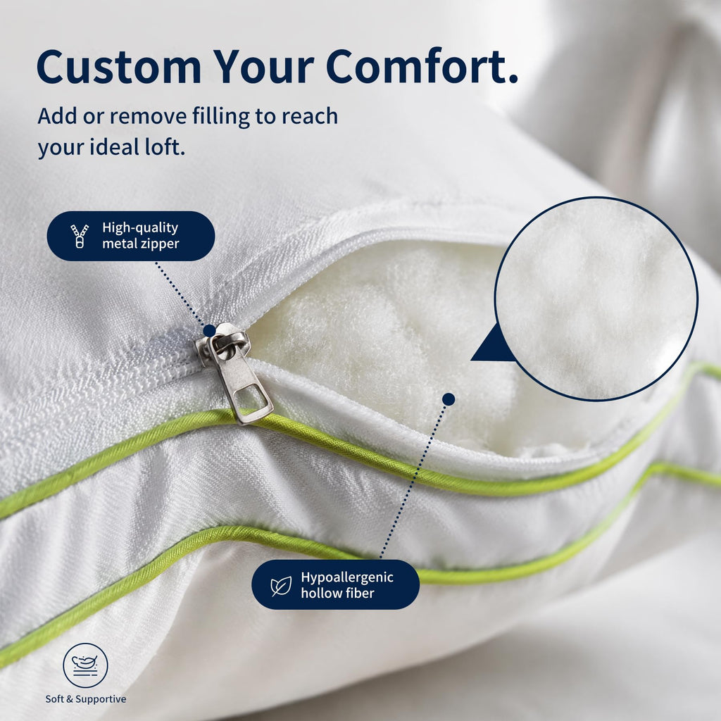 King Size Down Alternative Bed Pillows Set of 2 W38375