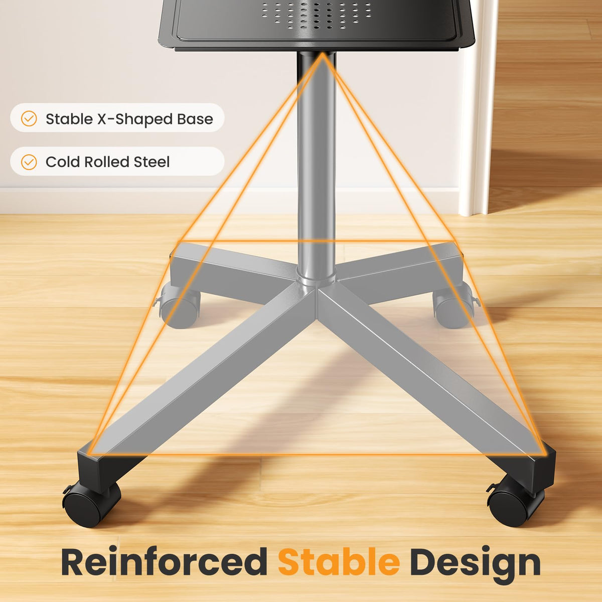 Rolling TV Stand with Wheels for 23-60 Inch L8507