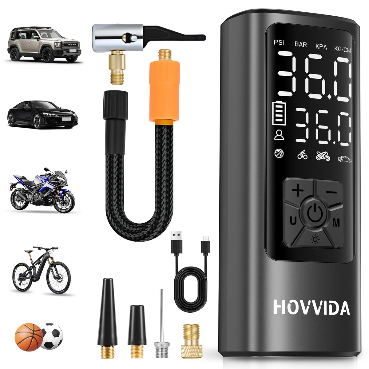 Portable Air Compressor 150PSI Digital Tire Inflator C361144