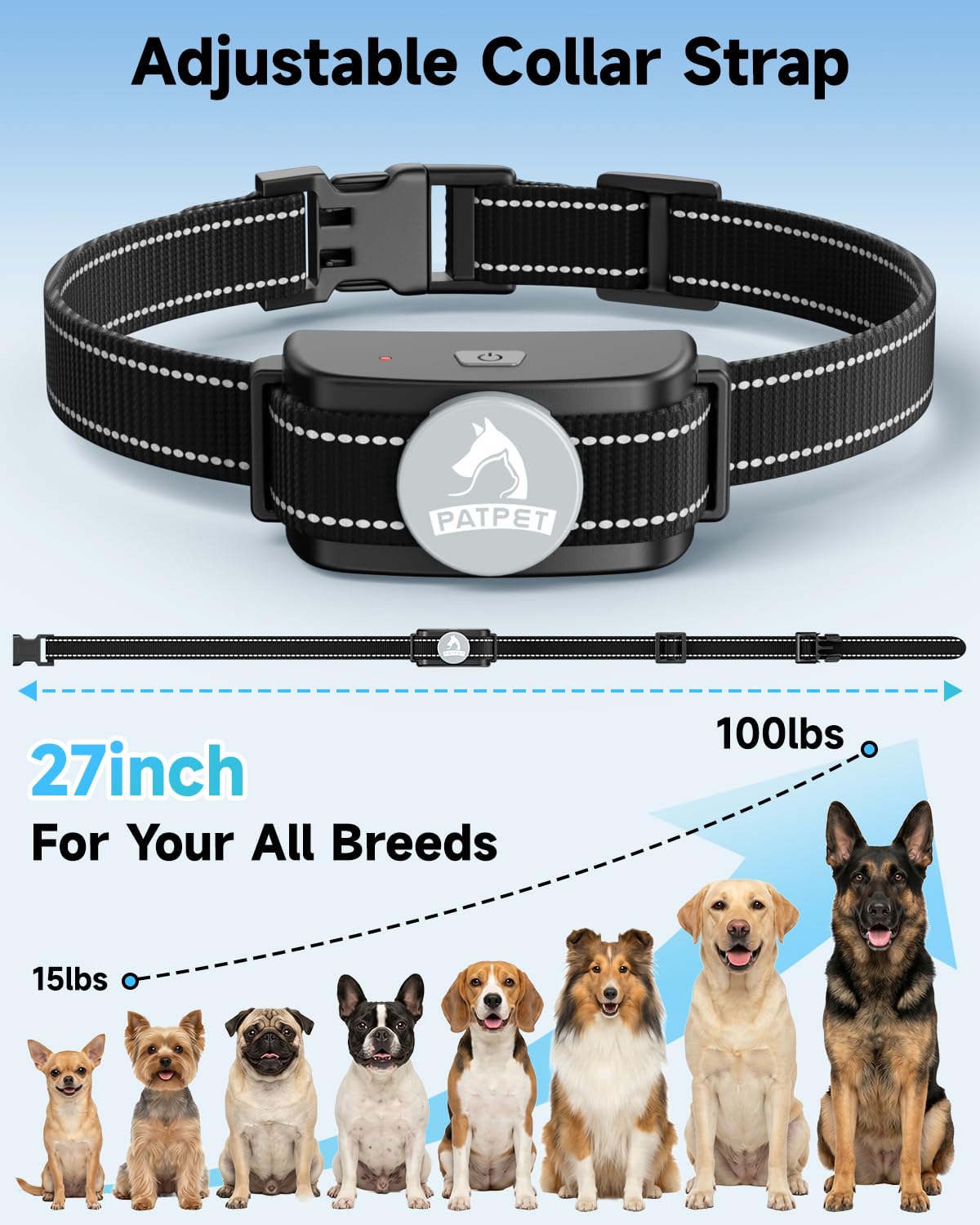 Dog Training Collar with Remote, 3 Training Modes, Rainproof N593835