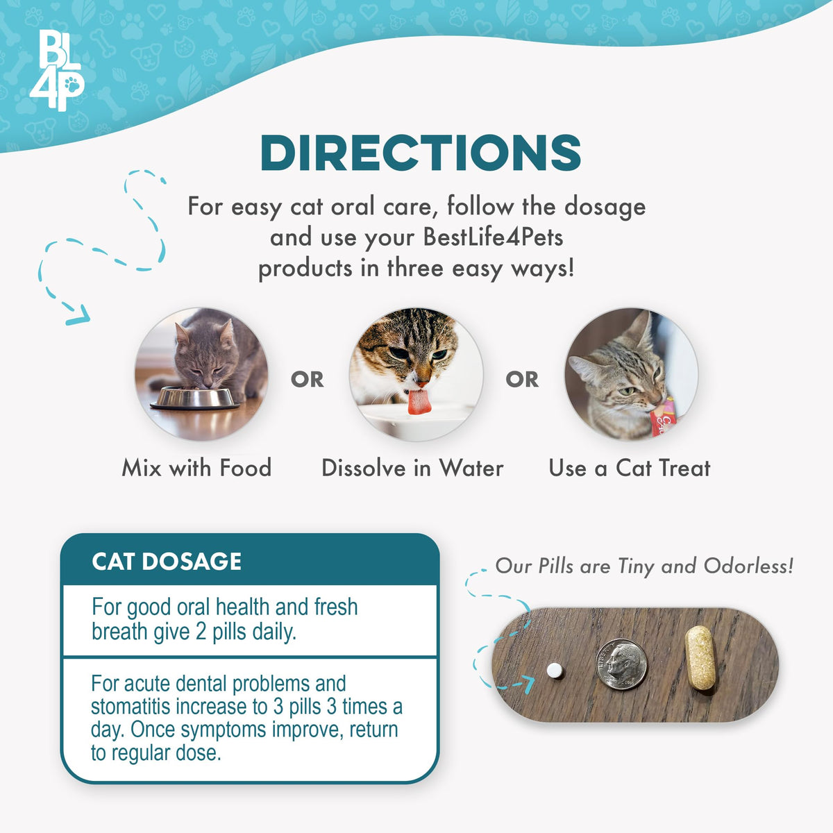 Cat Dental Care Supplement 400 Pills L1101