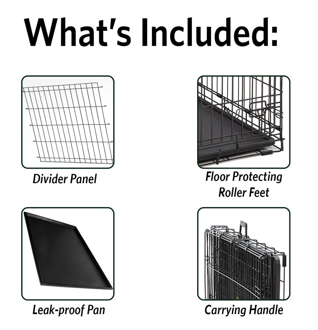 36-Inch Double Door Dog Crate F59443