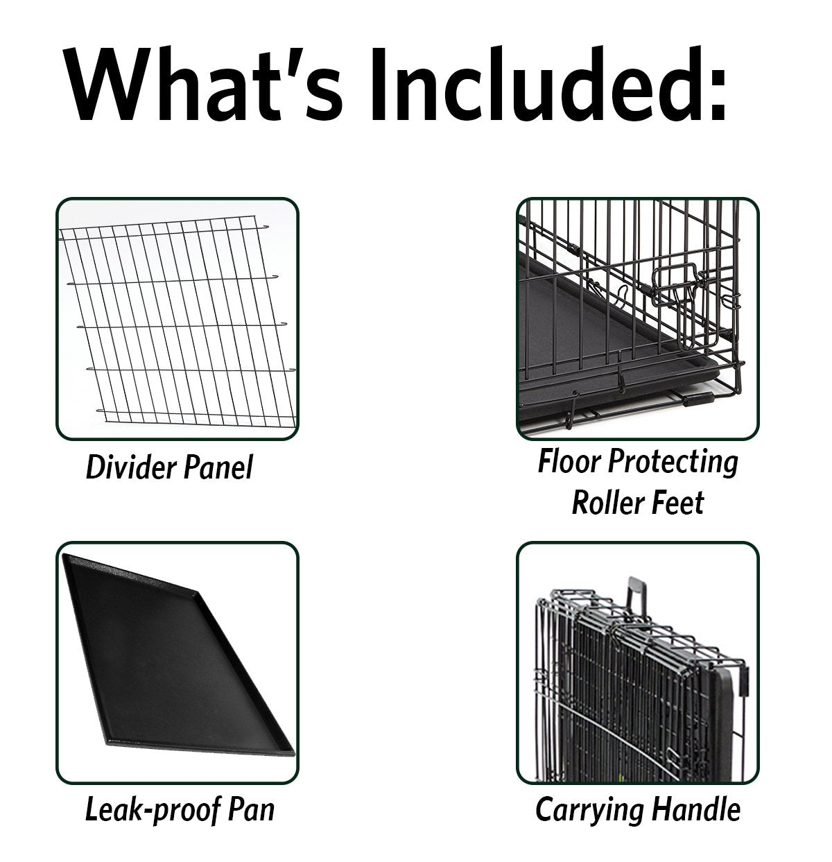 36-Inch Double Door Dog Crate F59443