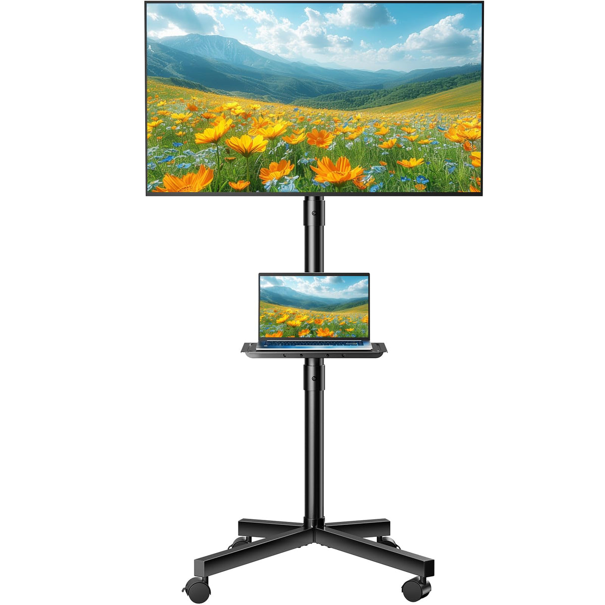 Rolling TV Stand with Wheels for 23-60 Inch L8507