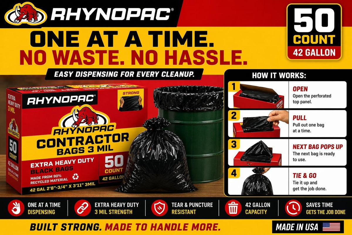 42 Gallon 3 Mil Contractor Trash Bag J43470