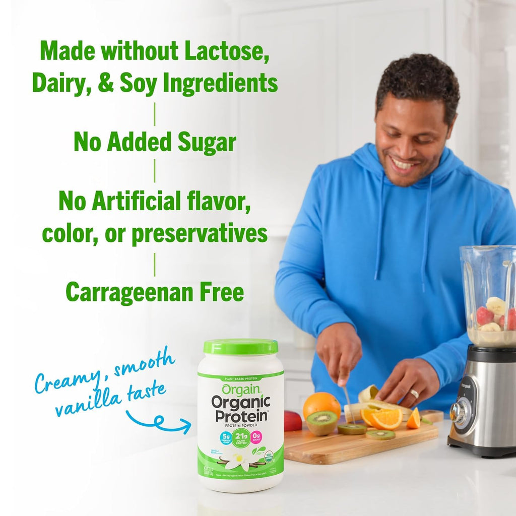 Organic Vegan Protein + Superfoods Powders Vanilla Bean T230