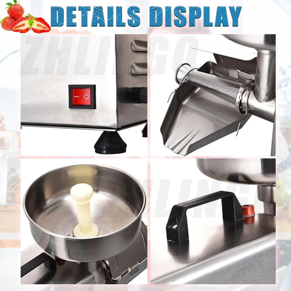 450W Electric Sauce Maker with Funnel & Trough S7176