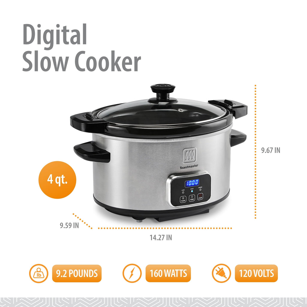 4-Quart Stainless Steel Slow Cooker J2877