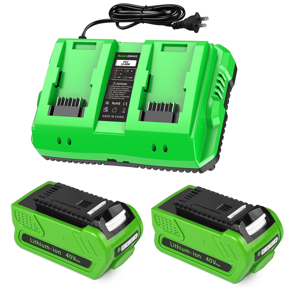 40V 4.0Ah Battery and Charger W7942