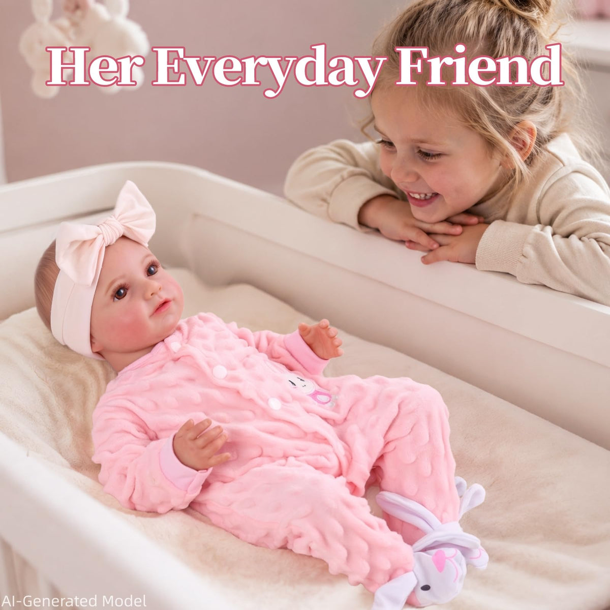 20 Inch Soft Vinyl Poseable Baby Doll H66135